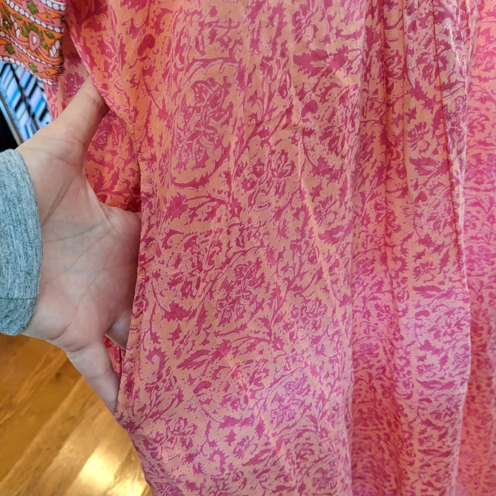 Pink Floral Maxi Dress - Picture 6 of 8